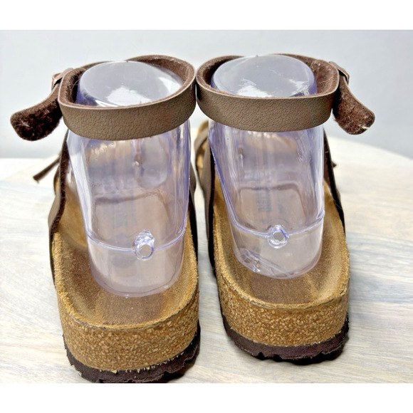 Birkenstock Daloa Leather Ankle Strap Sandals Women's Size 6.5 Brown - Picture 3 of 9